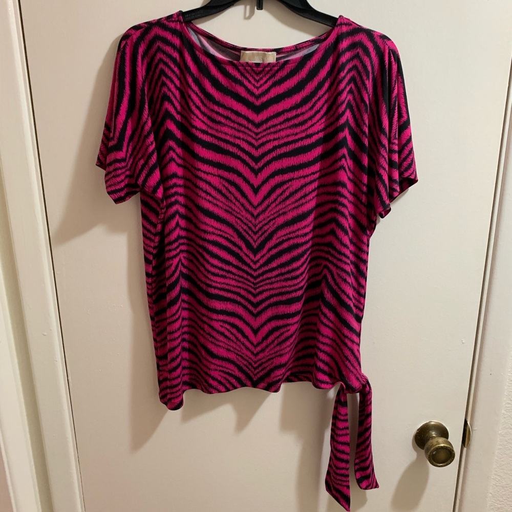 Michael Kors Zebra pattern top